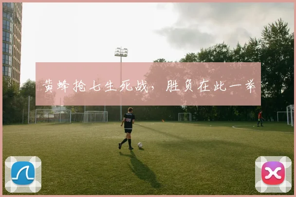 黄蜂抢七生死战，胜负在此一举